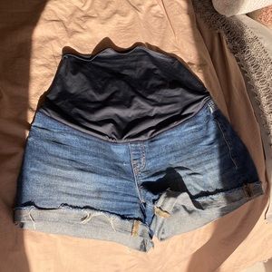 Madewell maternity jean shorts